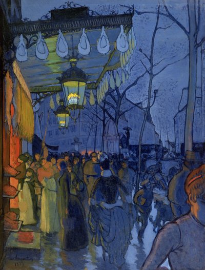 Street Scene, at Five in the Afternoon by Louis Anquetin